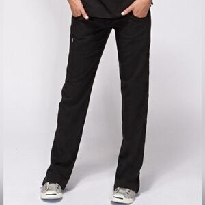 Figs Men's Classic Black Straight Jeans